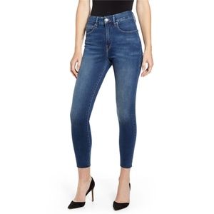Good American Raw Hem Ankle Skinny Jeans SZ 16
